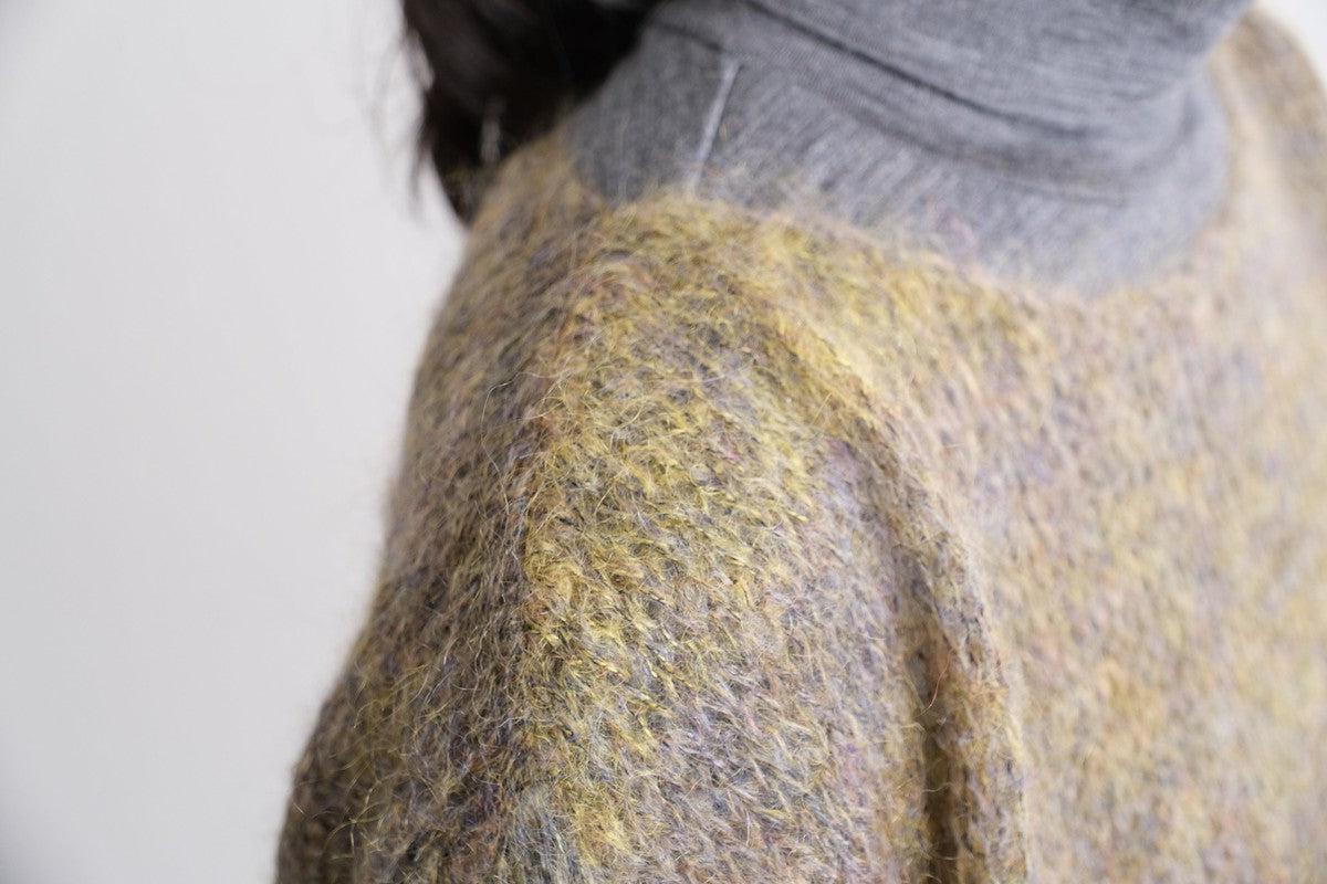 【new】enrica モヘアシャギーニット khaki