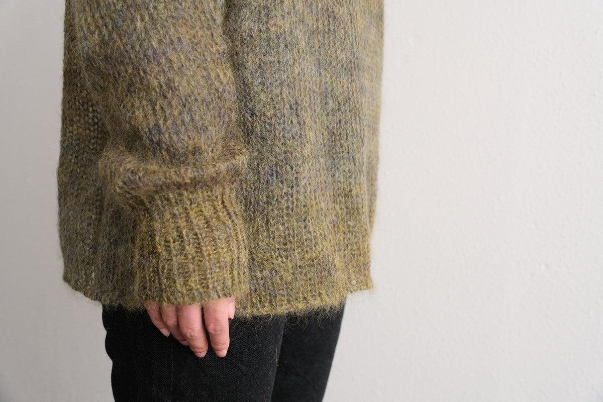 【new】enrica モヘアシャギーニット khaki