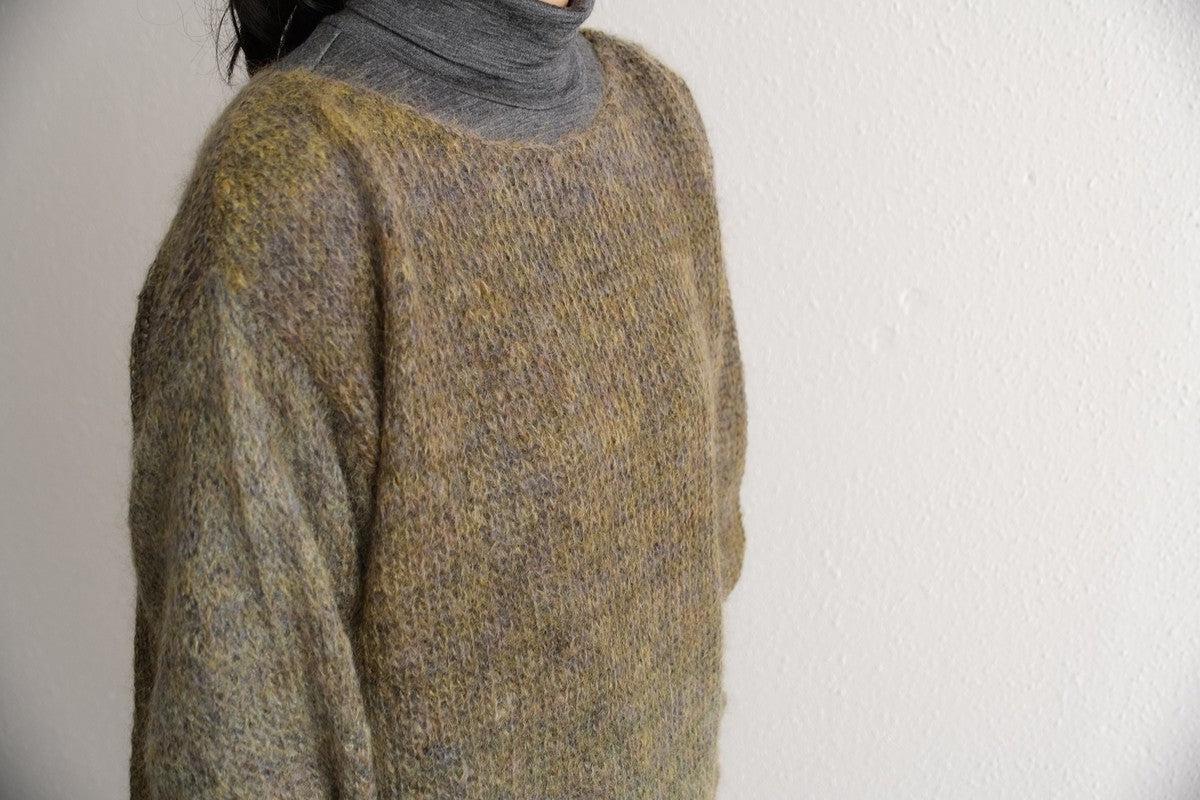 【new】enrica モヘアシャギーニット khaki