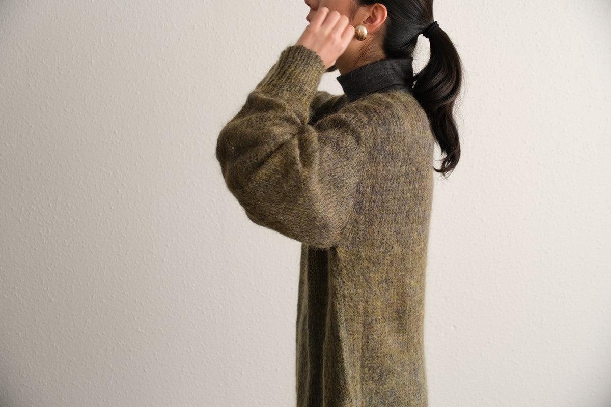 【new】enrica モヘアシャギーニット khaki