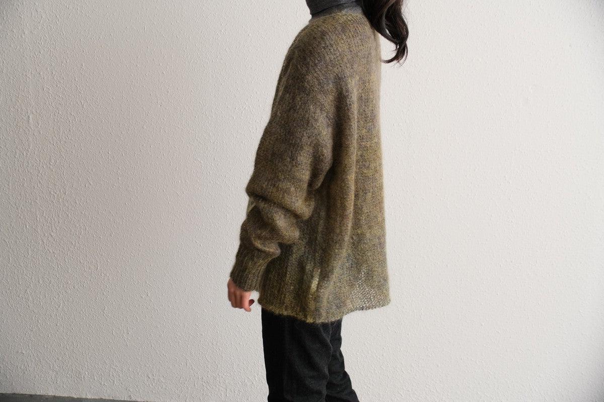 【new】enrica モヘアシャギーニット khaki