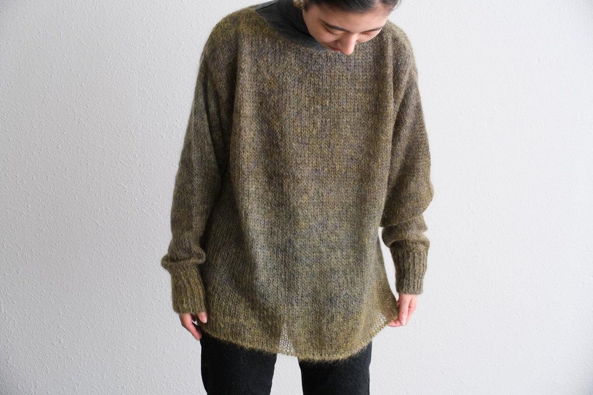 【new】enrica モヘアシャギーニット khaki