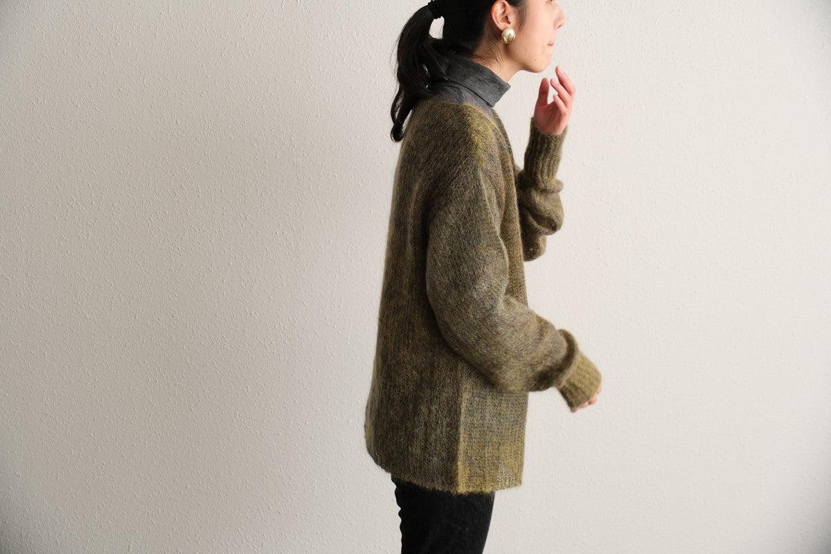 【new】enrica モヘアシャギーニット khaki