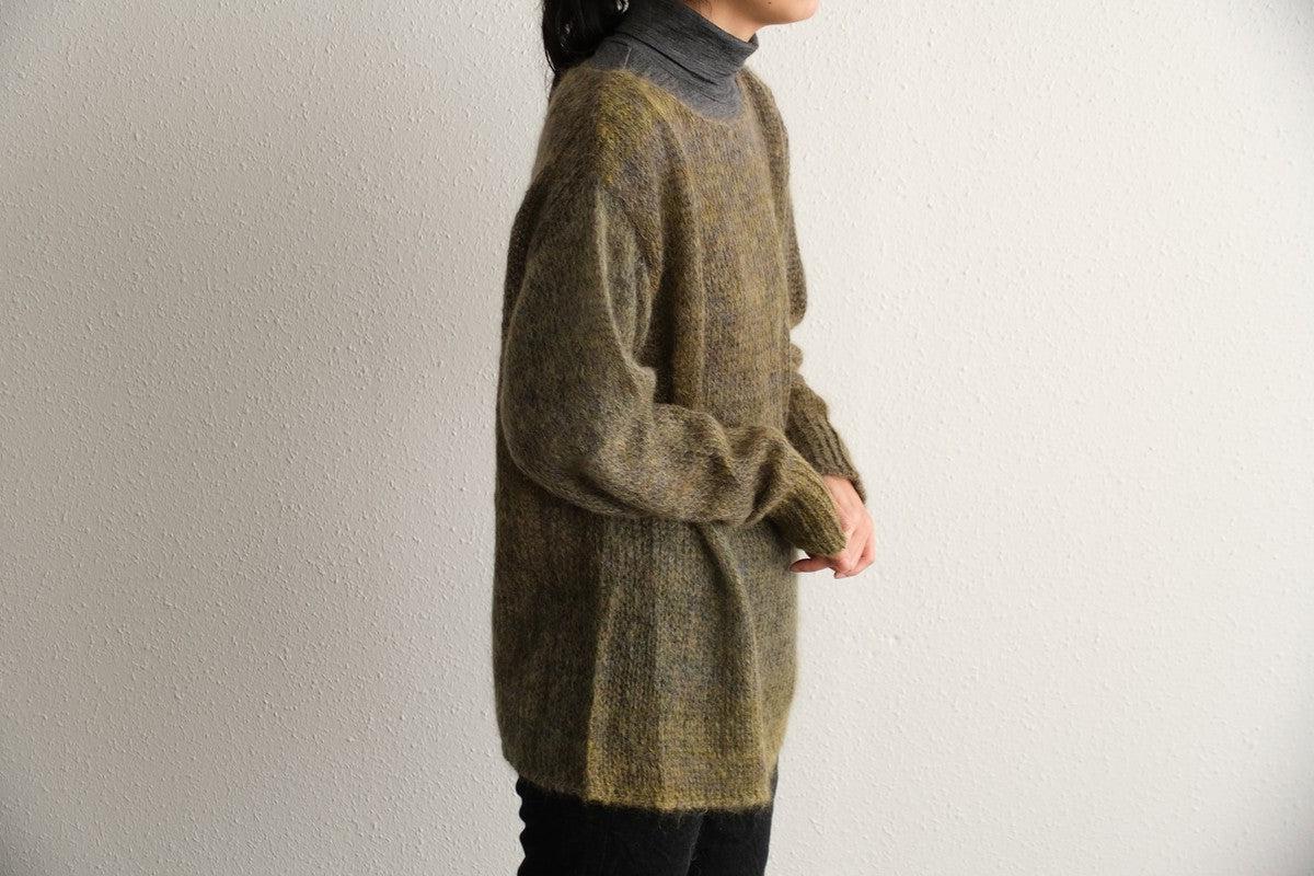 【new】enrica モヘアシャギーニット khaki