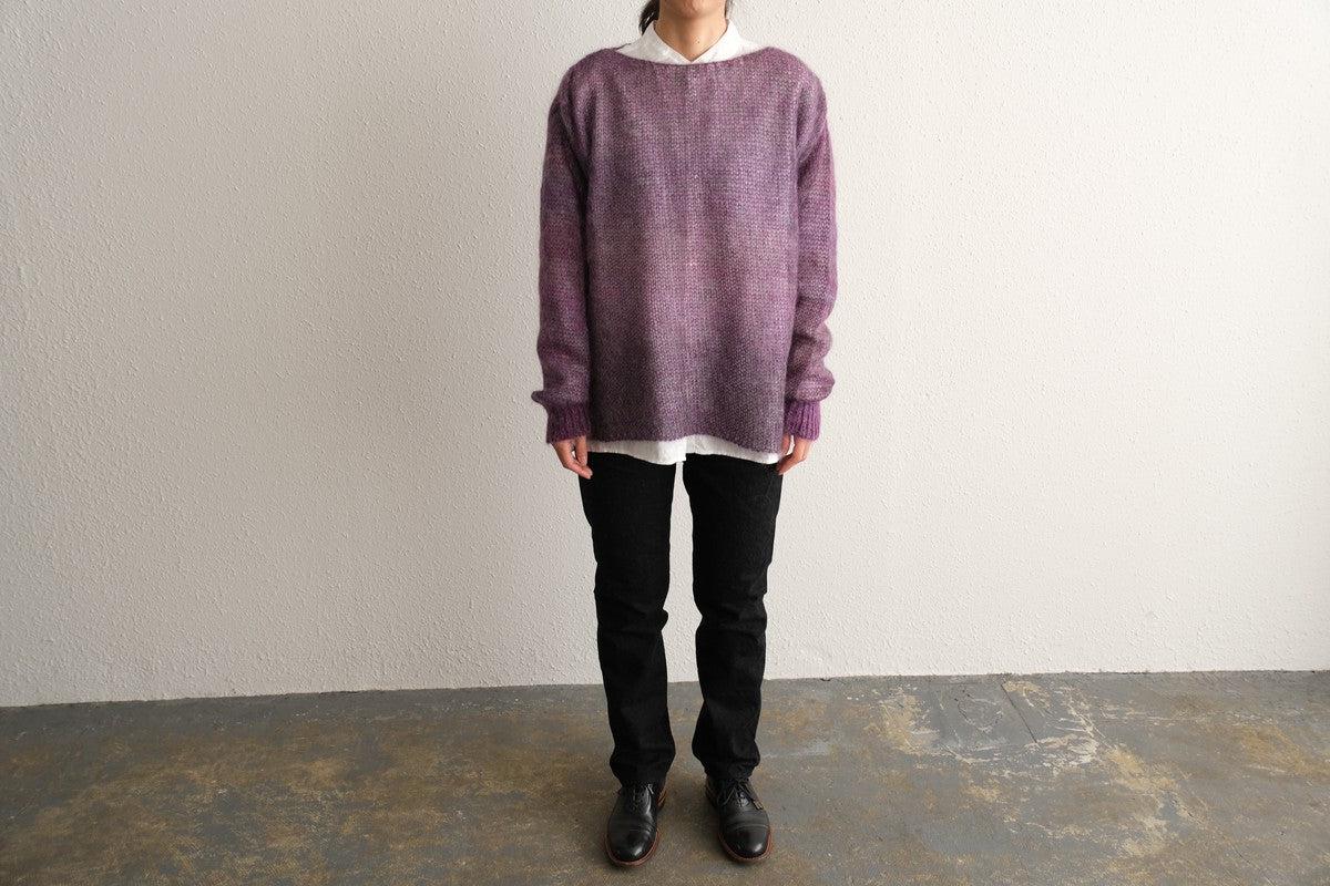 【new】enrica モヘアシャギーニット purple