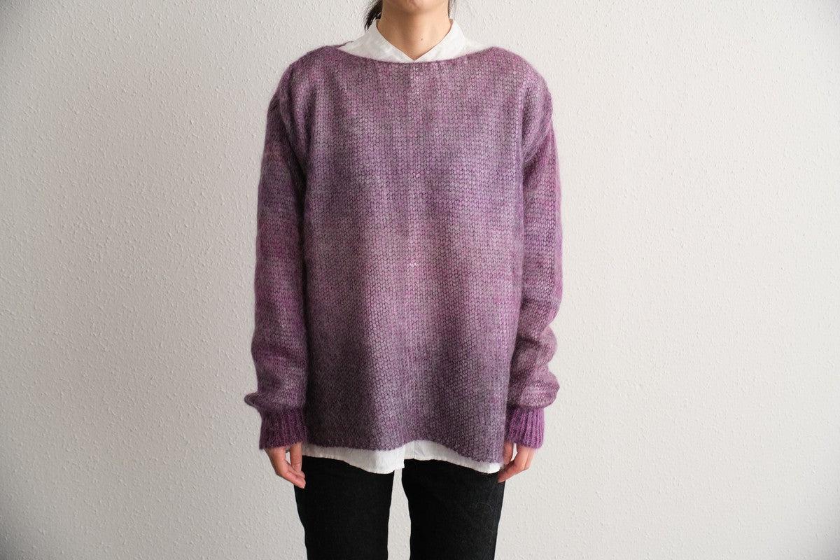 【new】enrica モヘアシャギーニット purple