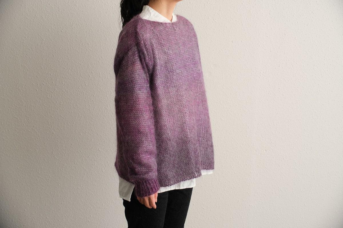 【new】enrica モヘアシャギーニット purple