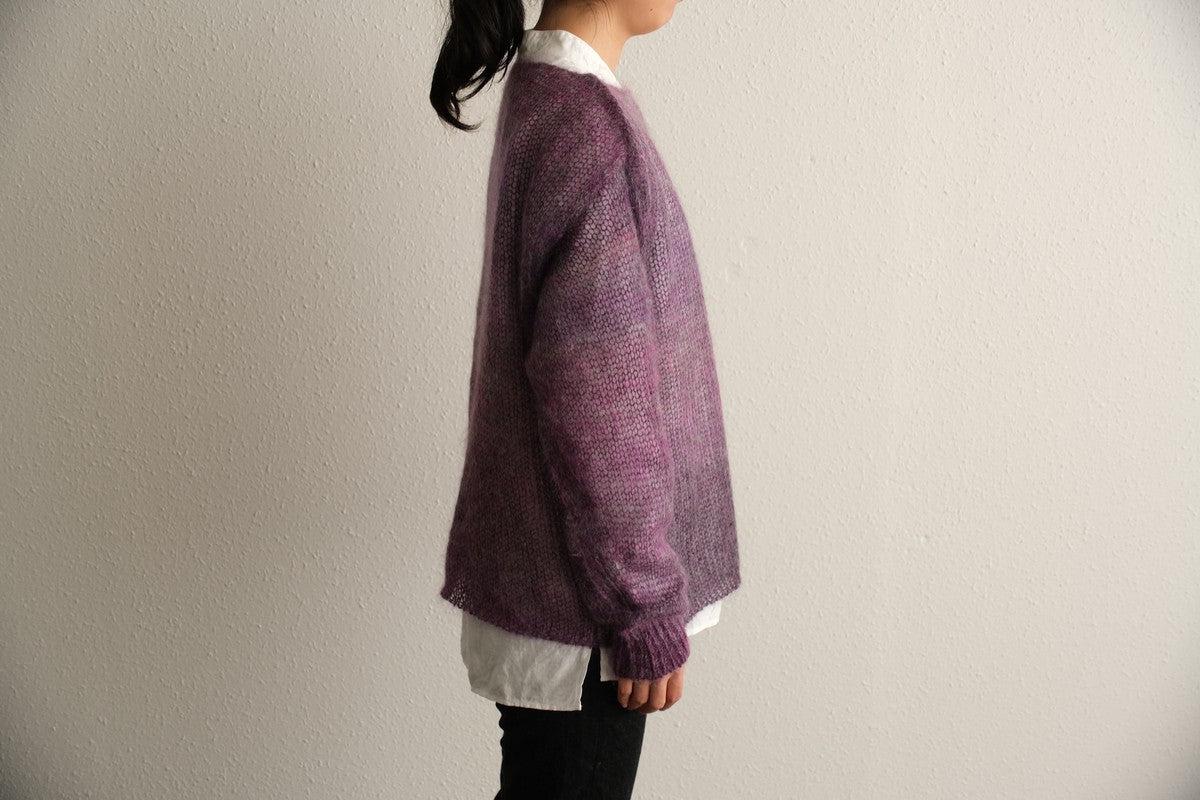 【new】enrica モヘアシャギーニット purple