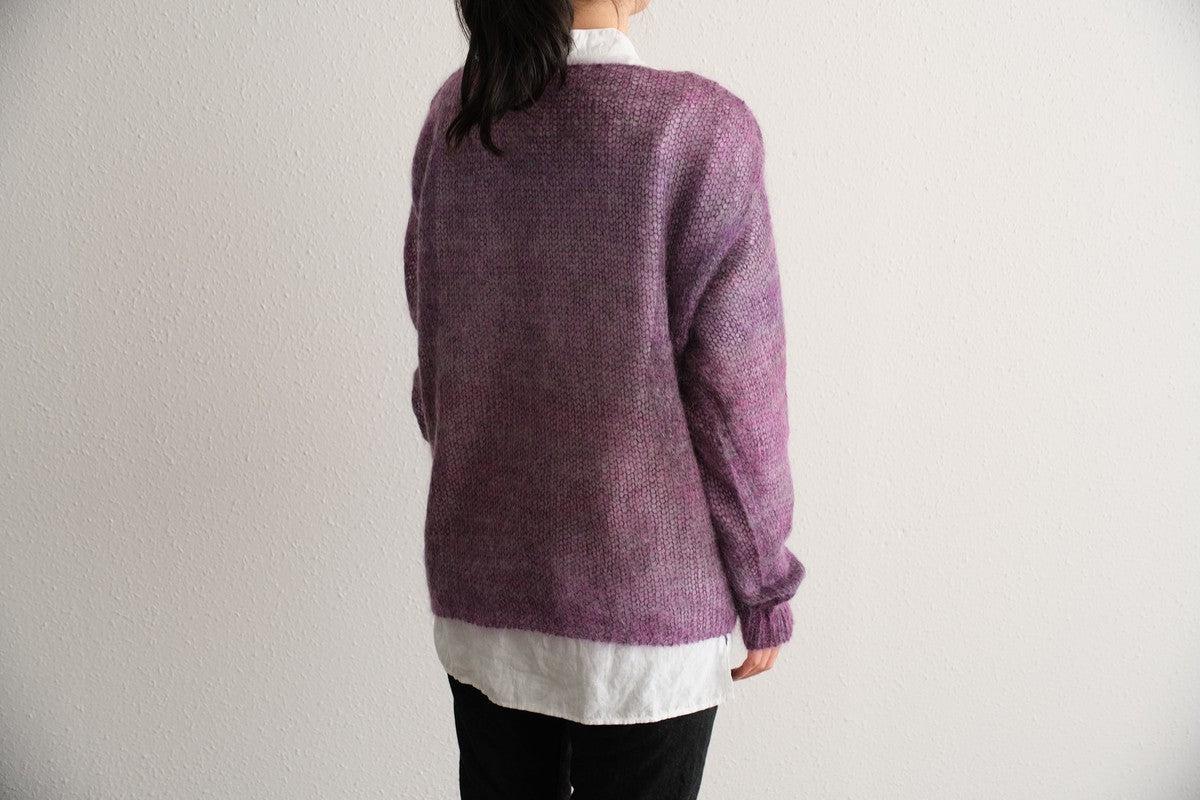 【new】enrica モヘアシャギーニット purple