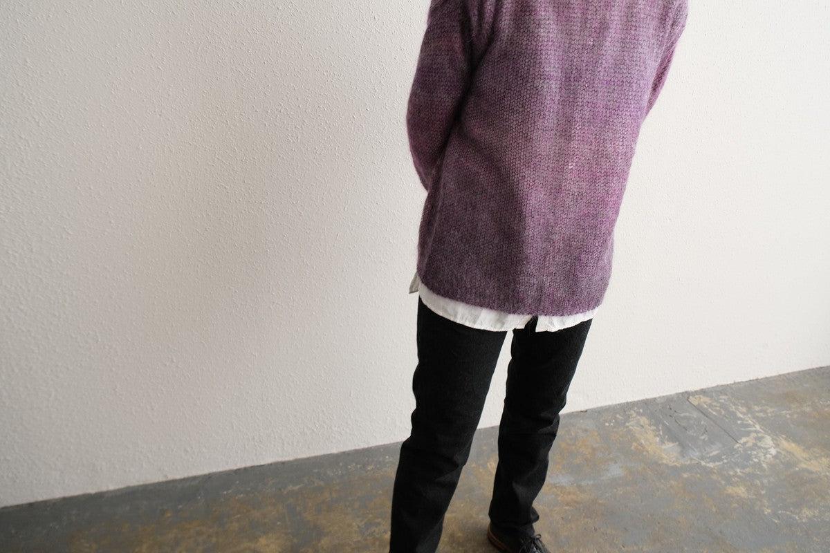 【new】enrica モヘアシャギーニット purple