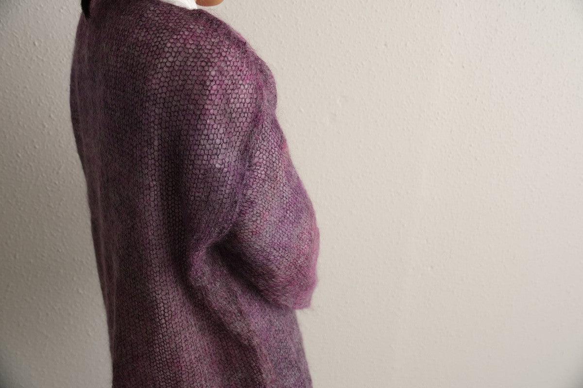 【new】enrica モヘアシャギーニット purple
