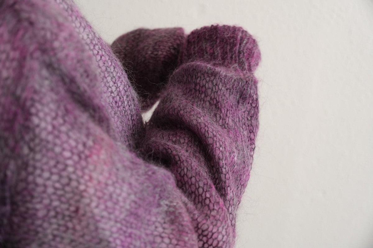 【new】enrica モヘアシャギーニット purple