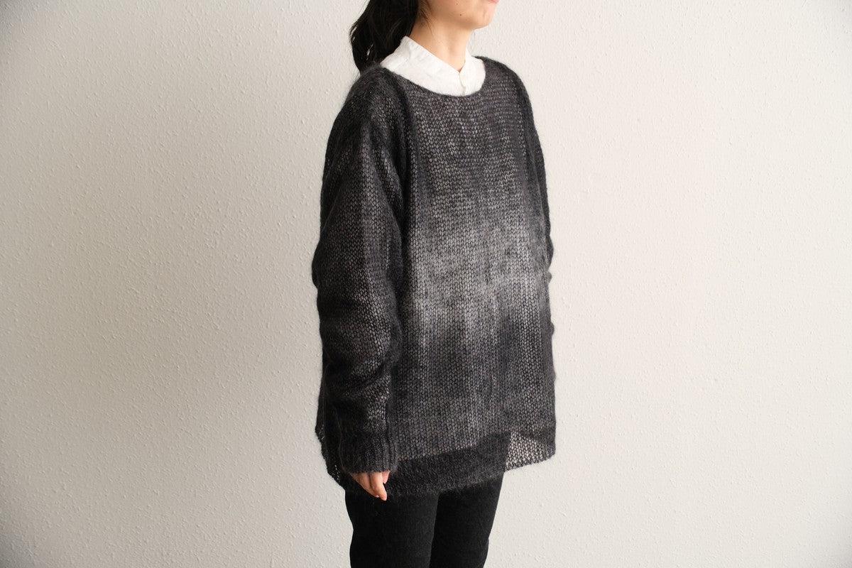 【new】enrica モヘアシャギーニット black