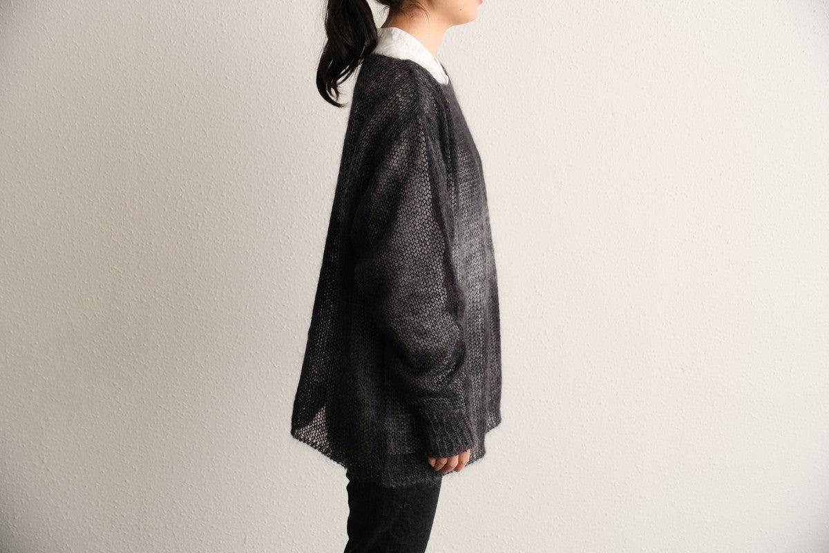 【new】enrica モヘアシャギーニット black