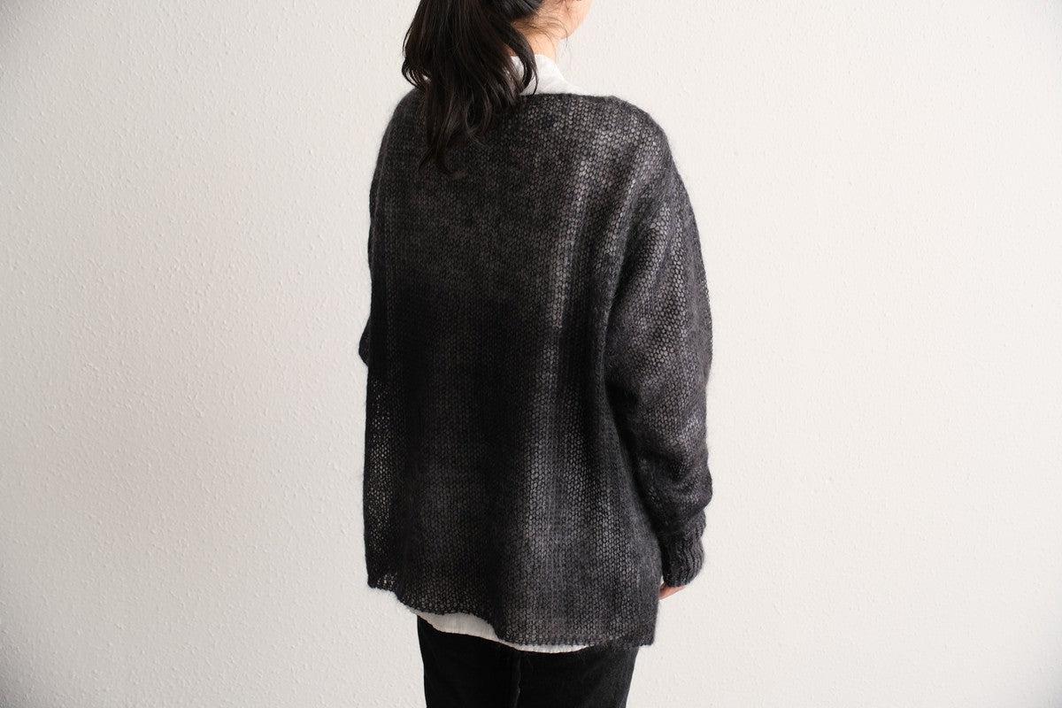 【new】enrica モヘアシャギーニット black