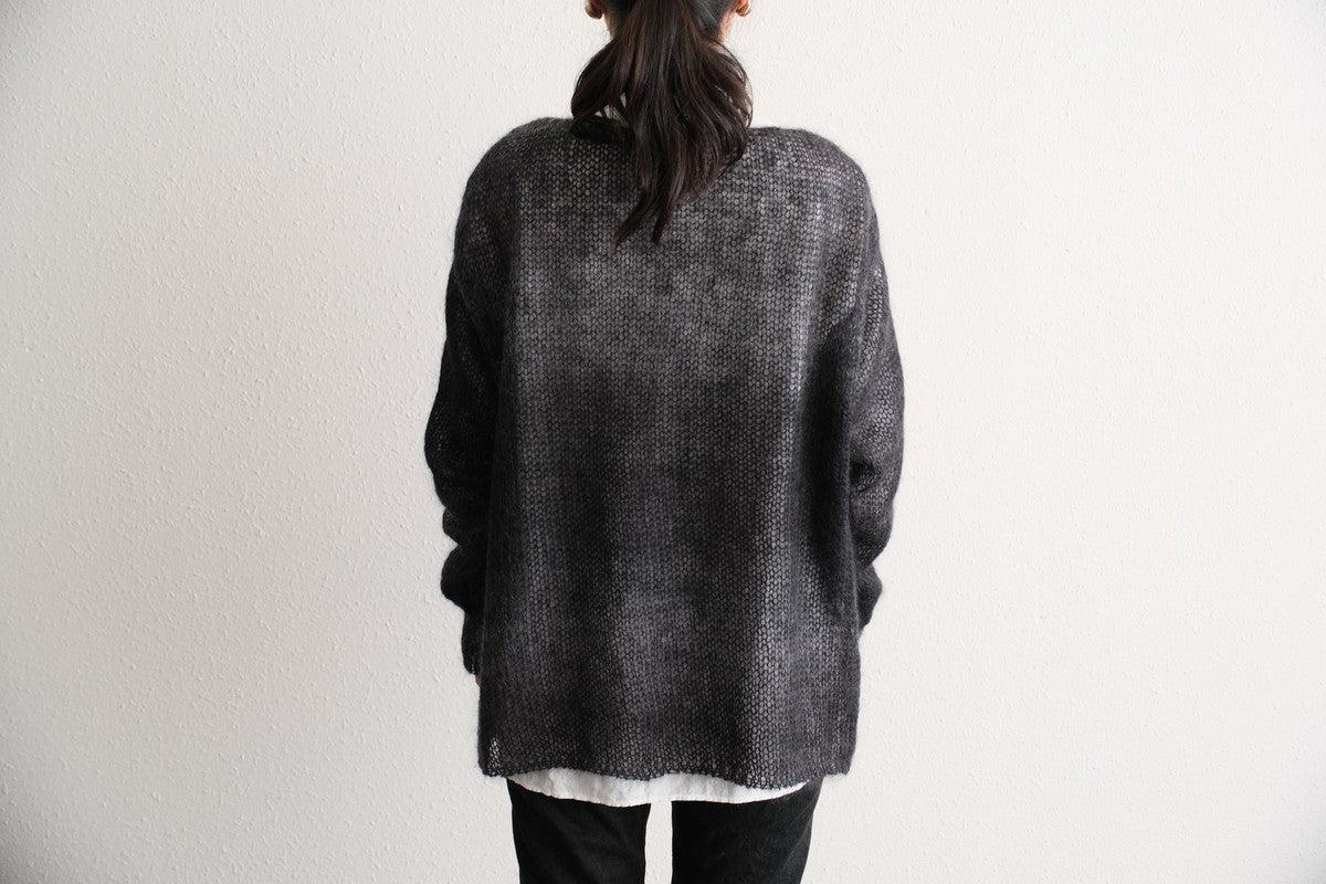 【new】enrica モヘアシャギーニット black