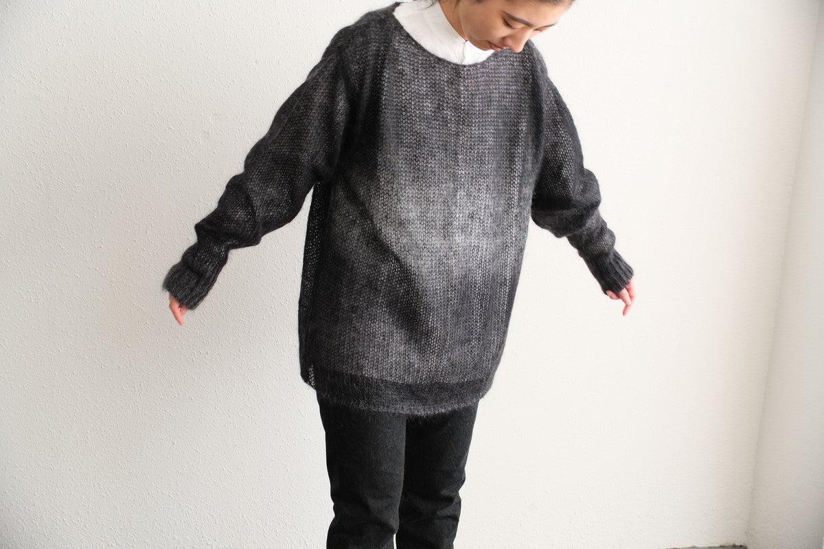 【new】enrica モヘアシャギーニット black