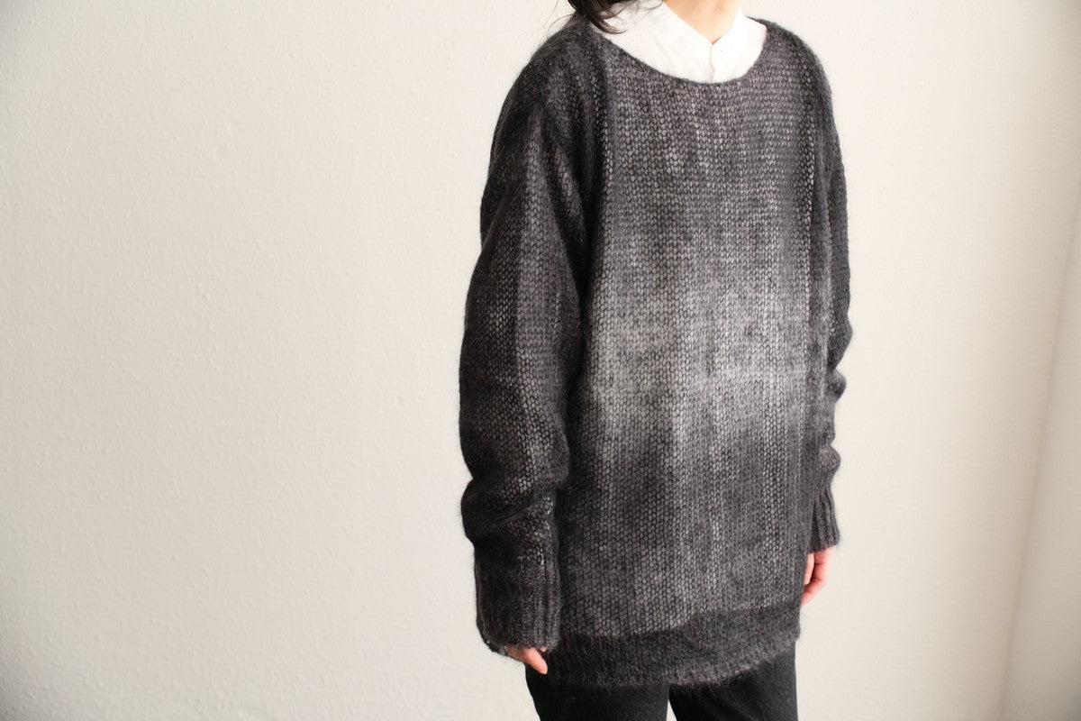 【new】enrica モヘアシャギーニット black