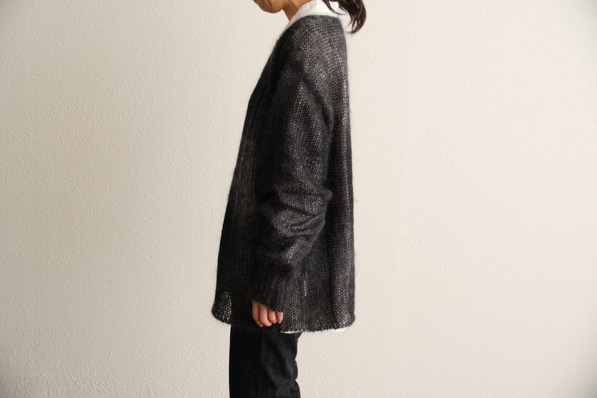 【new】enrica モヘアシャギーニット black