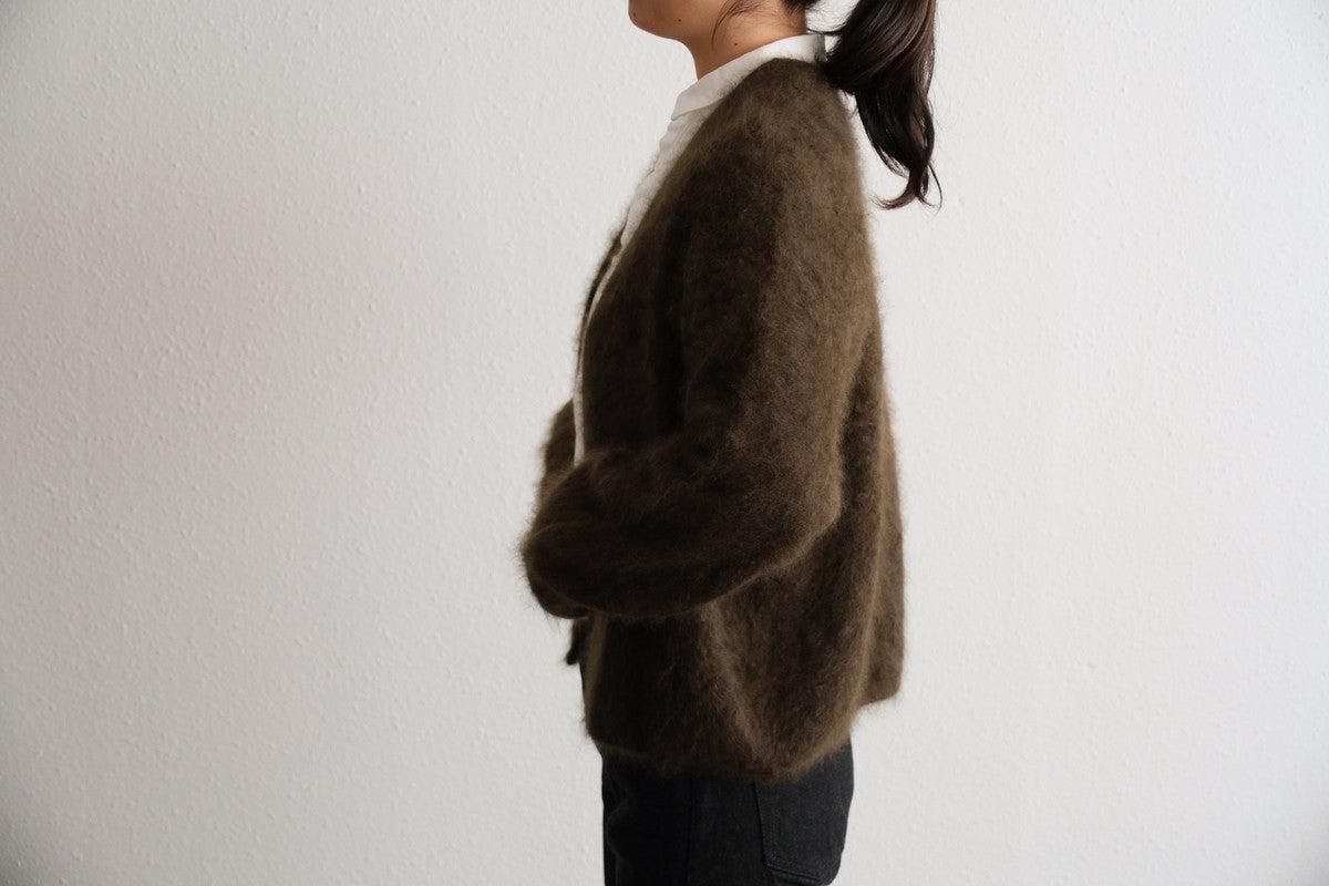 【new】enrica cashemere shaggy knit / khaki
