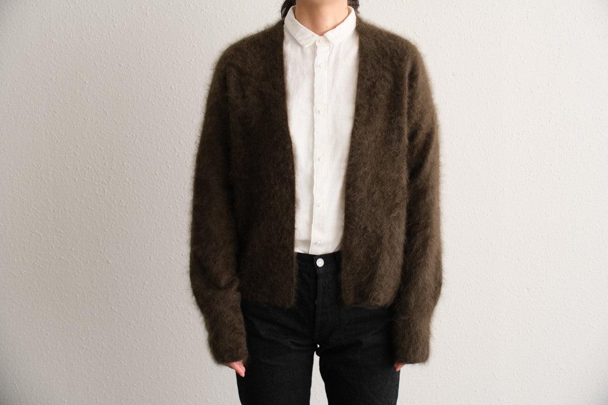 【new】enrica cashemere shaggy knit / khaki