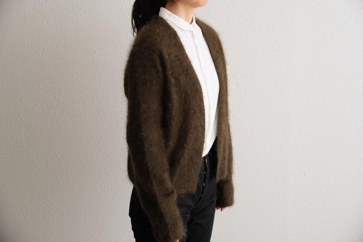 【new】enrica cashemere shaggy knit / khaki