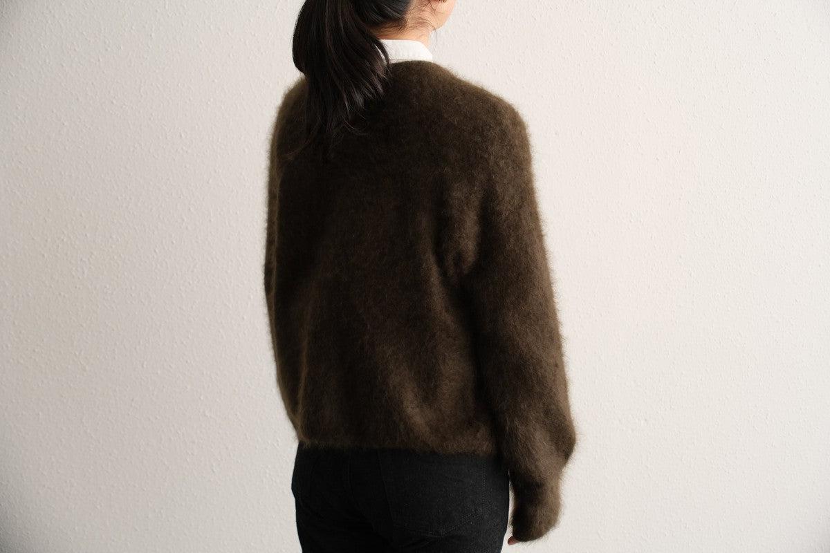 【new】enrica cashemere shaggy knit / khaki