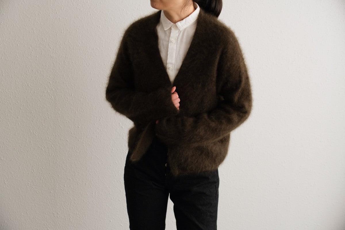 【new】enrica cashemere shaggy knit / khaki