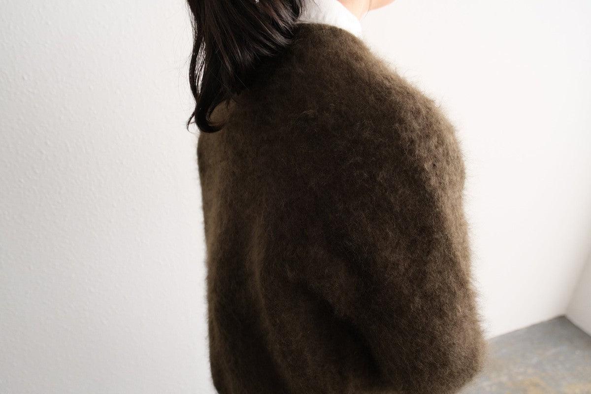 【new】enrica cashemere shaggy knit / khaki