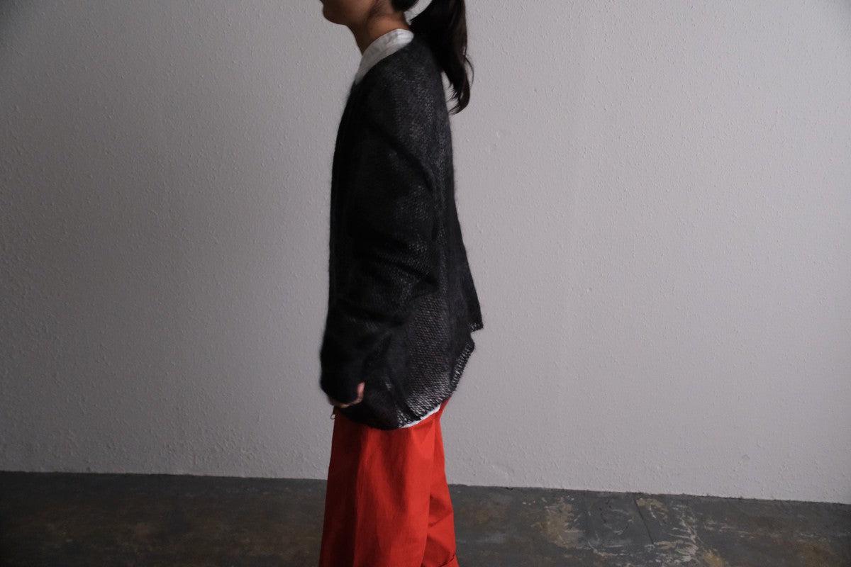 【new】enrica モヘアシャギーニット black