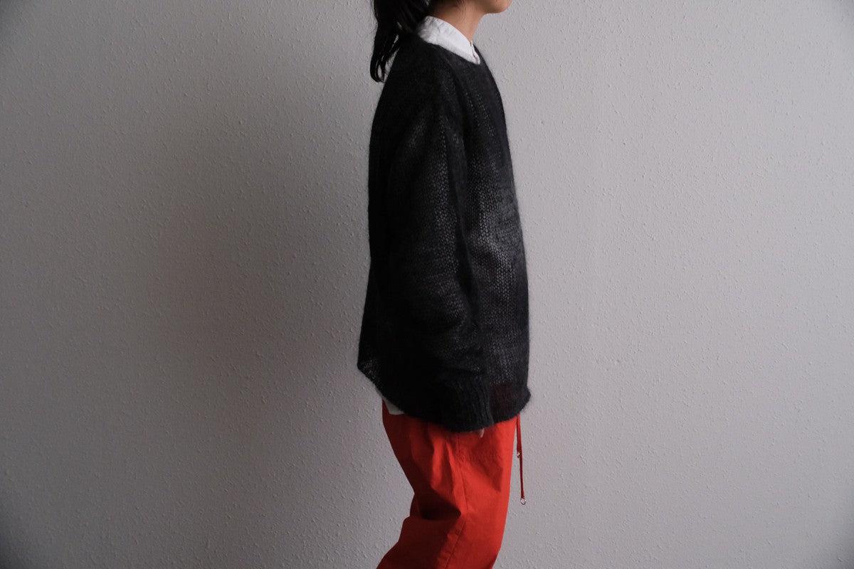 【new】enrica モヘアシャギーニット black