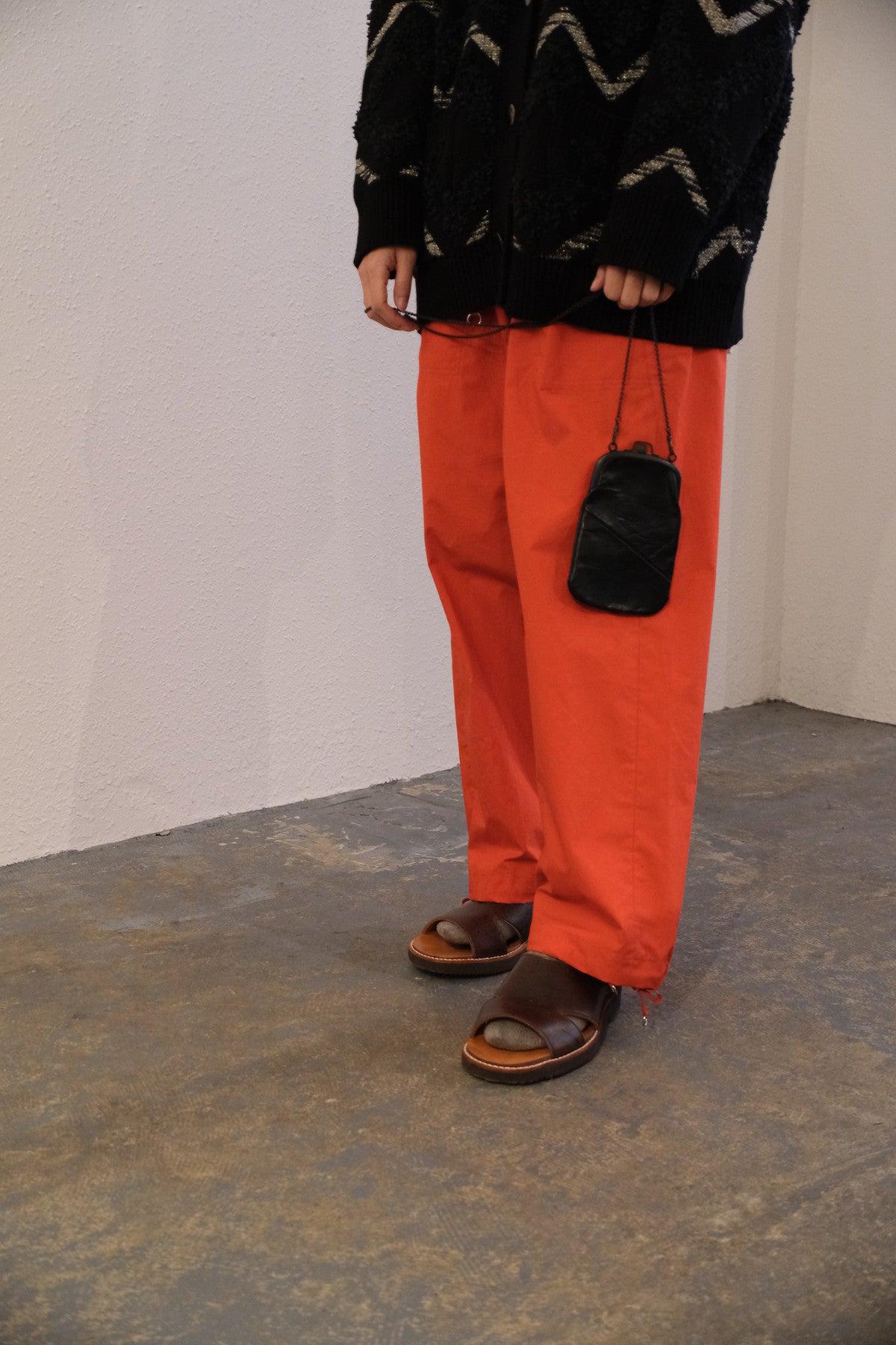 frame porch ＜エゾ鹿革黒染・M＞ レザーショルダーポーチ SHC-21D