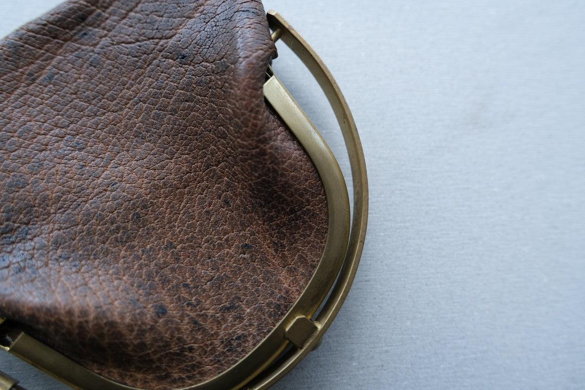 coin case ＜猪革 墨染め＞