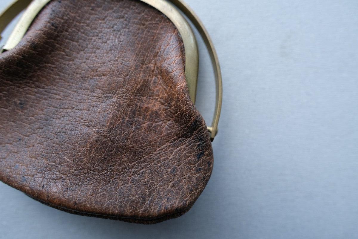 coin case ＜猪革 墨染め＞