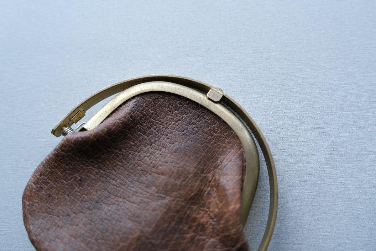 coin case ＜猪革 墨染め＞