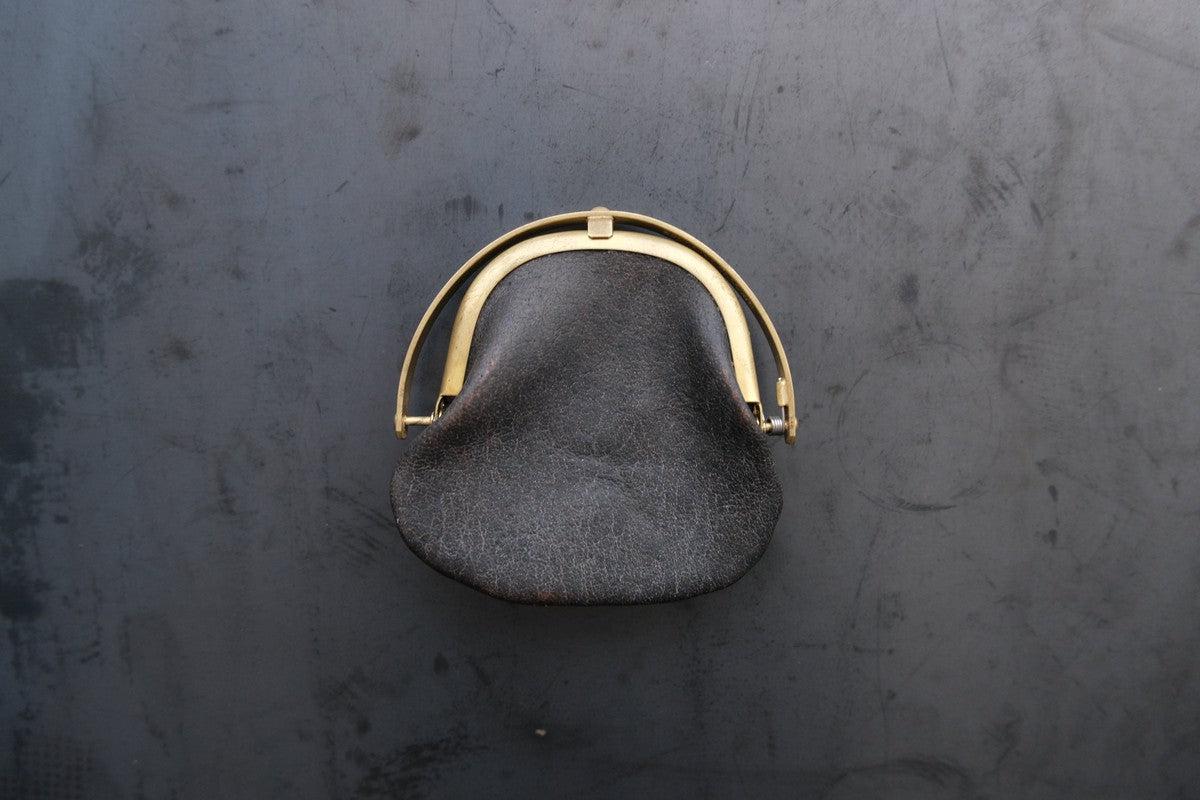 coin case ＜本州鹿革 鉄媒染＞