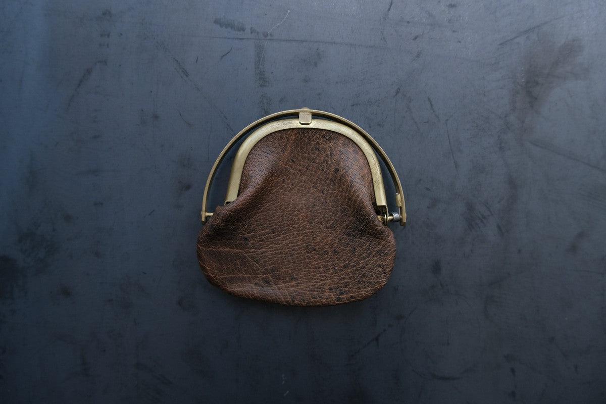 coin case ＜猪革 墨染め＞