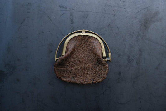 coin case ＜猪革 墨染め＞
