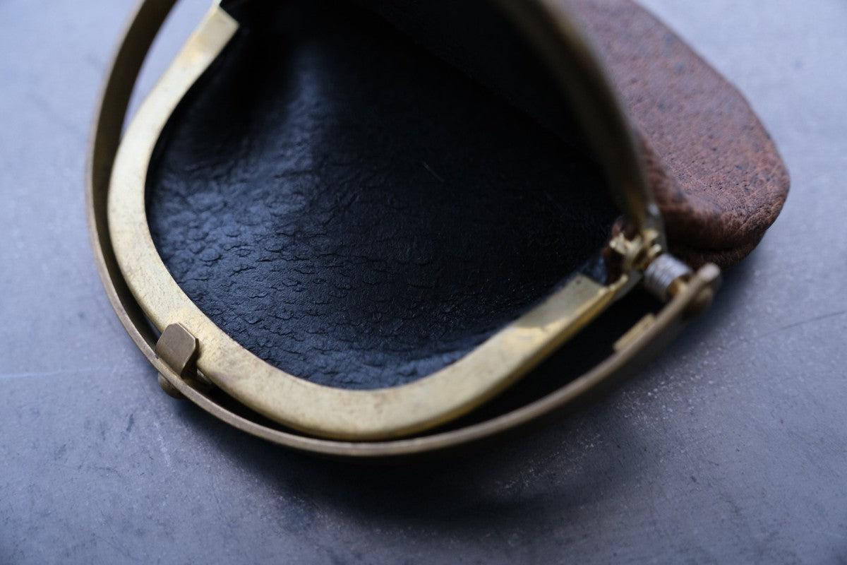 coin case ＜猪革 墨染め＞