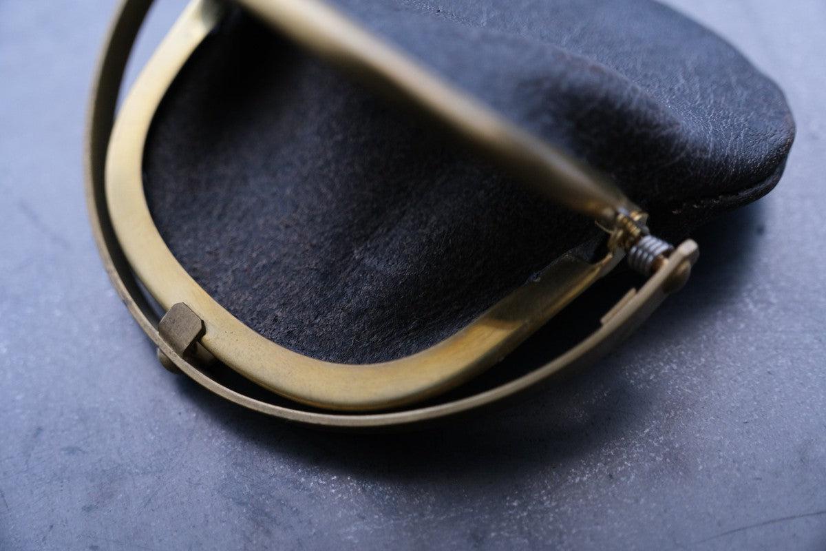 coin case ＜本州鹿革 鉄媒染＞