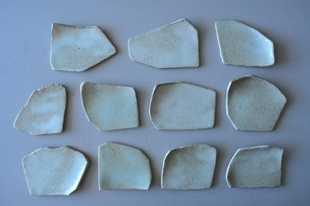 かけら皿 角 緑青