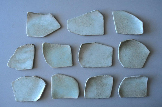 かけら皿 角 緑青