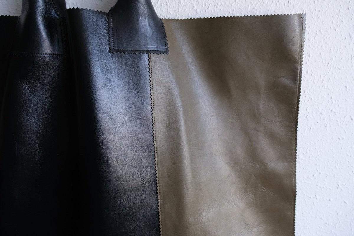 ビッグレザートートバッグ パッチワーク（F）