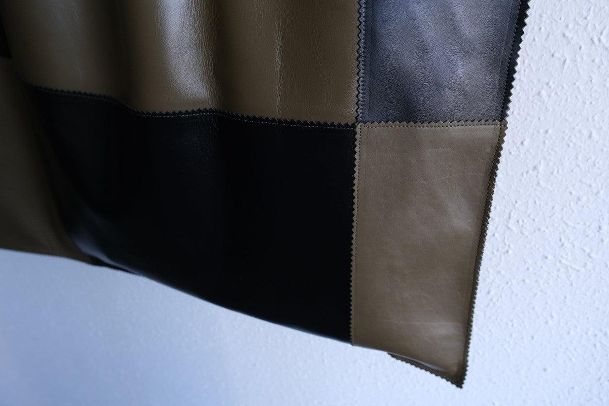 ビッグレザートートバッグ パッチワーク（F）