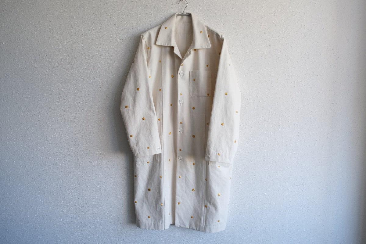 木間服装製作 coat コットン帆布ドット 各色｜unisex freesize