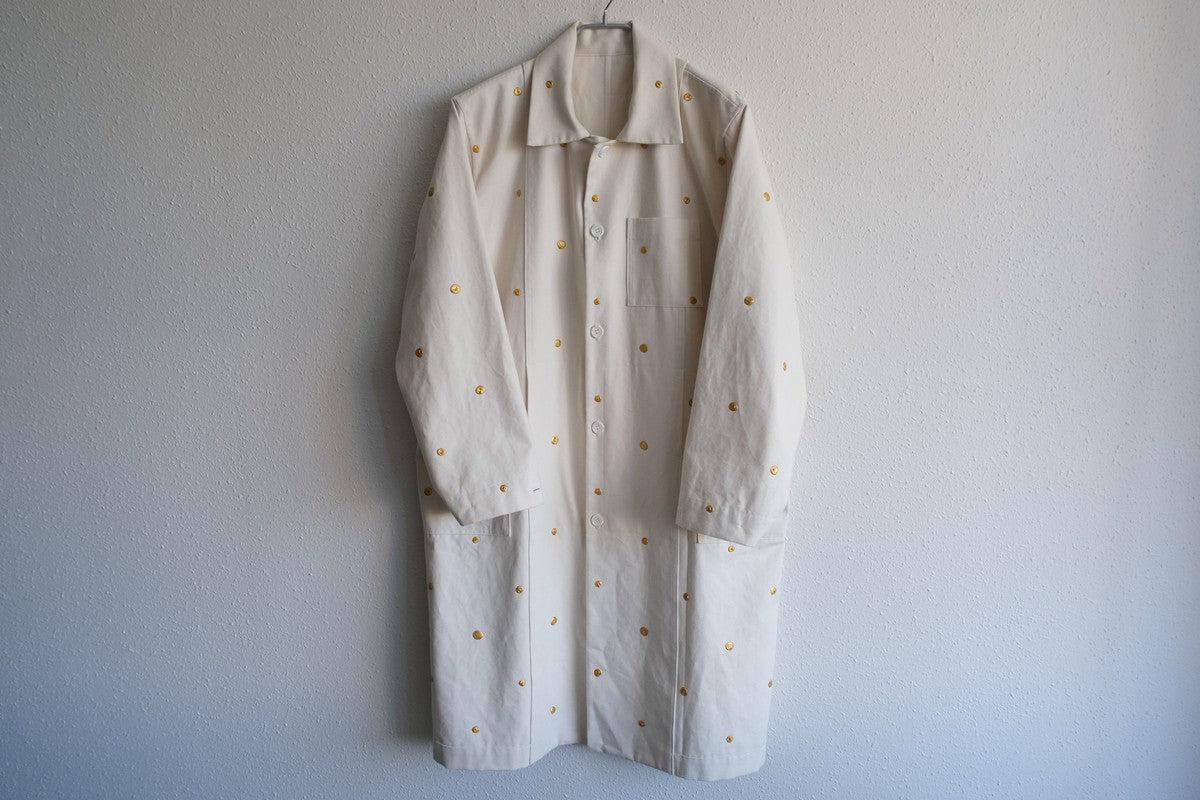 木間服装製作 coat コットン帆布ドット 各色｜unisex freesize