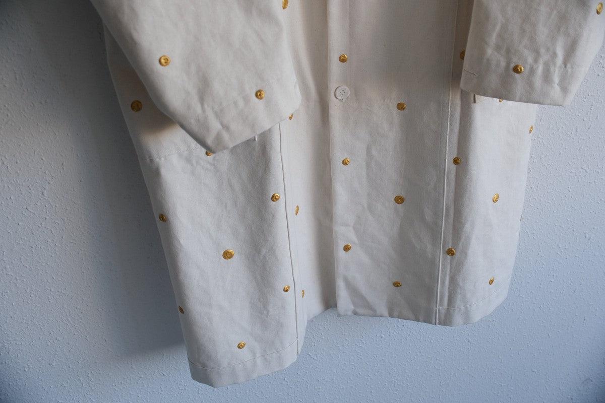 木間服装製作 coat コットン帆布ドット 各色｜unisex freesize