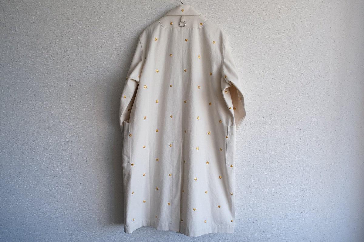 木間服装製作 coat コットン帆布ドット 各色｜unisex freesize