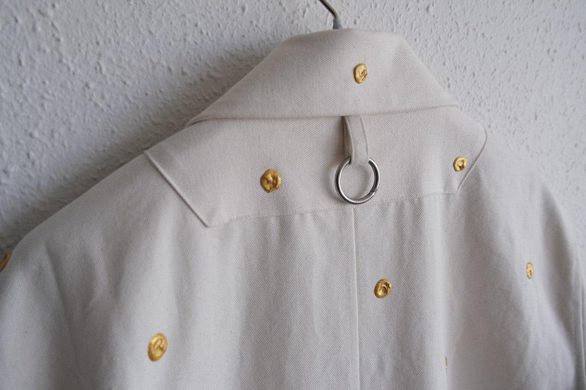 木間服装製作 coat コットン帆布ドット 各色｜unisex freesize