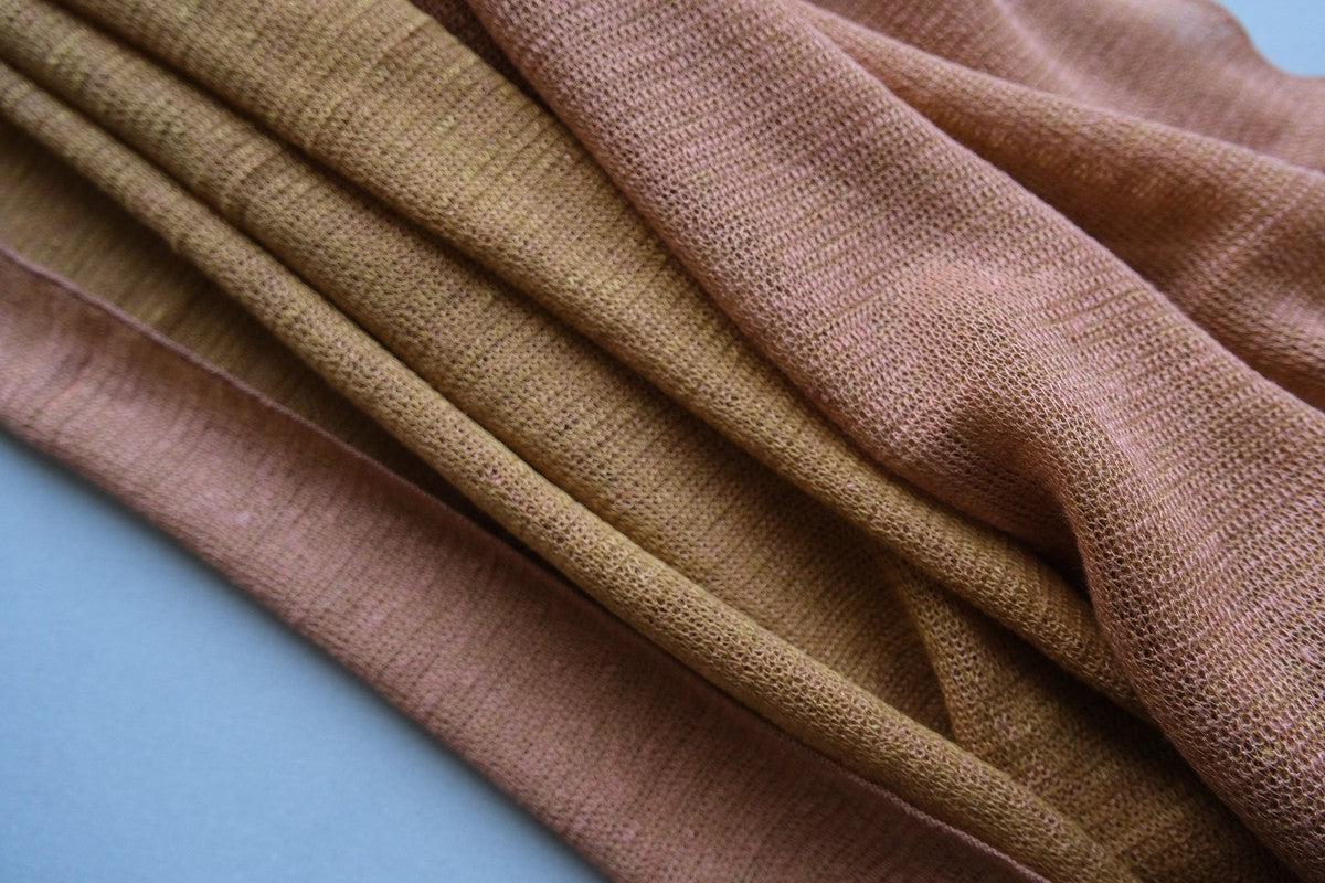 リネンニットストール｜アンブル×シエナ